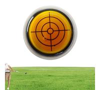 Genérico Reliablevalidity Golf Ball Marke, Golf Trainer- Ball Marker Round Cap Clip Mark with Level Function, Balls Hat Clip, Attaches Easily Line Marker Tool Accessories (Orange)
