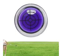 Genérico Reliablevalidity Golf Ball Marke, Golf Trainer- Ball Marker Round Cap Clip Mark with Level Function, Balls Hat Clip, Attaches Easily Line Marker Tool Accessories (Purple)