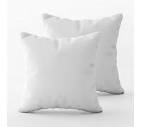 Genérico Relleno de Cojín Blanco 30 35 40 45 50 Cuadrado Rectangular Rellenos de Cojines para Fundas Almohada Cama Sofá Decoración Fibra Hueca Siliconada (4, 40 x 40)