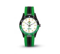 Genérico Reloj Cadete Real Betis Oficial, Deportivo, Verde y Blanco, Juvenil, Resistente y Cómodo para Jóvenes Verdiblancos (Blanca, Verde-Negra, Textil)