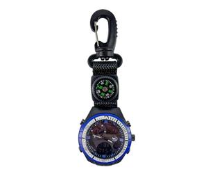 Generico Reloj con - Accesorio de Supervivencia para Exteriores | Reloj con mosquetón | Apto para Camping Senderismo Mochila de Hombro Deportes y Actividades Alpinismo Hombres y Mujeres