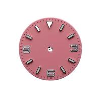 Genérico Reloj con Calendario Simple/sin de 28,5 diámetro Esfera Luminosa Azul-Verde y manecillas aptas for Accesorios Reloj Movimiento NH35/2815/2836(NO.13 NH35 2815)