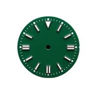Genérico Reloj con Calendario Simple/sin de 28,5 diámetro Esfera Luminosa Azul-Verde y manecillas aptas for Accesorios Reloj Movimiento NH35/2815/2836(NO.3 NH35 2815)