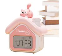 Generico Reloj de alarma digital para niños - Reloj despertador infantil para niñas | Reloj digital Bedside | Digîtal Cute Clocks with Led Display fôr Nursery Bedside Night Day Timer Bedroom Travel