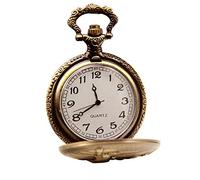 Genérico Reloj de Bolsillo de Vintage patrón de números Reloj de Hombre Personalizado Leopard Galaxy Cute Banda (2-Gold, One Size)