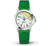 Genérico Reloj de Caballero Real Betis Balompié Oficial - Colección Deportiva y Elegante con Correa de Silicona, Diseño Premium y Acabados Exclusivos. (Blanco, Verde, Silicona)