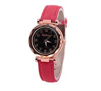 Genérico Reloj de con Correa de Estrellado Luminoso, Reloj Digital, Reloj de Mujer, Reloj de Mujer Muchachas Relojes Mujeres Reloj (Hot Pink, One Size)