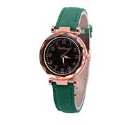 Genérico Reloj de con Correa de Estrellado Luminoso, Reloj Digital, Reloj de Mujer, Reloj de Mujer Muchachas Relojes Mujeres Reloj (Green, One Size)