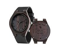 Genérico Reloj de con Nombre Hombre, Reloj de Pulsera con Fecha de, Regalo para Hombre, Reloj de Pulsera Personalizado para Hombre Leopard Galaxy Cute Banda (Brown-2, One Size)