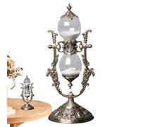 Genérico Reloj De Decorativo: Medidas De 21,6 X 8,4 X 8,4 Cm, Herrajes Metálicos De Vidrio con Peso De 410 G, Gestión Eficiente del Tiempo | De Escritorio Clásico, Pieza De Manto, Accesorio De