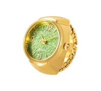 Generico Reloj de Dedo analógico para Mujer, para Vacaciones, Navidad, Aniversario, Regalos de cumpleaños, con Pantalla precisa, Verde, riferimento Alla descrizione, Consulte la descripción