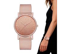 Genérico Reloj De Mujer,Reloj de Pulsera Impermeable | con Correa de Malla Brillante para Dama - para Banquete Actividad Social Viaje Cumpleaños Exámenes Madre Novia Chica Adolescente