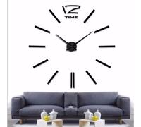 Genérico Reloj de Pared DIY Horas Gruesas 3D Adhesivas Agujas Grandes Largas 40-31 cm Ideal Casa Salón Cocina Oficina Bar Restaurante Peluquería y Negocios (RP01-Negro)