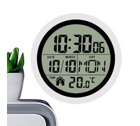 Generico Reloj de pared para baño - Reloj de batería impermeable con | Para la ducha con fecha de fecha de temperatura | Digital Wall Cl0ck para Office Spa Home Apartment | Cocina en el sueño