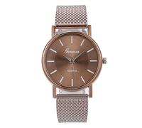 Genérico Reloj de Pulsera de Inoxidable y número Hombre, Reloj de Pulsera para Mujer, Reloj de aleación para Hombre Galaxy I Banda (Coffee, One Size)