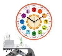 Genérico Reloj de Tiempo Aprendizaje para niños-Muro Educativo con números fáciles Leer, Ayuda a los Niños | Decoración Salas Estudio Coloridas, Accesorios decoración dormit
