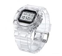 Genérico Reloj Deportivo Unisex - LED Transparente 23x4.4x1.2cm | Relojj de Pulsera Digital con Visibilidad Nocturna, Seguimiento de Fecha, Uso Resistente al Agua | Fitness Reloj Senderismo, Ciclismo
