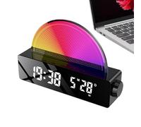 Genérico - Reloj Despertador con Salida del Sol, Luz Nocturna de Atmósfera, Despertador Inteligente, Negro, Multicolor