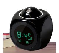 Genérico Reloj Despertador De Proyección - Material ABS | Reloj Parlante Multifuncional De 4 Pulgadas | Cubo De Alarma De 250 G, Luz Nocturna Cálida con Seis De Llamada para Dormir Junto A La Cama