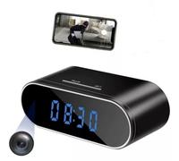 Generico Reloj despertador digital con cámara espía, cámara oculta, wifi y vídeo
