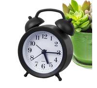Generico Reloj despertador mecánico, mecanismo silencioso, diseño retro para casa, despertador pequeño a pilas - para dormitorio, salón, oficina, cocina hotel