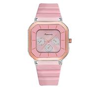 Genérico Reloj Fashion Jelly Eye Watch Three Women's Quartz Silicone Women's Watch Relojes Fósil Reloj Mujeres Reloj (Pink, One Size)