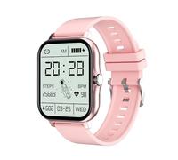 Generico Reloj inteligente con pantalla HD de 1,83 pulgadas, monitor de fitness por llamada Bluetooth, monitor de frecuencia cardíaca y sueño, reloj deportivo impermeable IP68 (rosa)