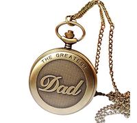 Genérico Reloj para Regalos de de Abuelo, el de Bolsillo más Grande, el Reloj Retro Vintage Dad para Hombre Cute Leopard Reloj (5-Yellow, One Size)