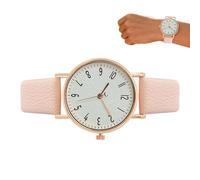 Genérico Relojes Casuales para Mujer | Preciso Retro Impermeable - Reloj de Pulsera con Correa de Piel PU,para Trabajo Escuela Desplazamientos Viaje Cotidiano Niñas Estudiantes Damas Novia