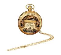 Genérico Relojes de Bolsillo para Hombres | Joyería con Bandera Conmemorativa,Reloj de Bolsillo Vintage e Histórico | para Hombres Mujeres Diario Oficina Hogar Viaje Boda Y Día