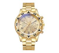 Generico Relojes De Hombre Elegantes,Clásico Analógico Lujo,Reloj De Pulsera Hombre Casual Business - para Casual Diario Oficina Viaje Fiesta Eventos Cumpleaños Día del Padre, Dorado,