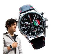 Generico Relojes de Hombre - Reloj de Cuarzo | Hombre Impermeable 30M de, Correa de Cuero de Acero Inoxidable | Reloj de Pulsera de Lujo | Ocasiones de Negocios, Casual y de Ropa,