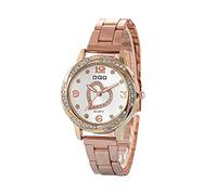 Genérico Relojes de Mujer con Relojes Sencillos para Mujer Relojes con Correa de Metal Relojes de Regalo para Mujer Digital Fósil Fósil Reloj (Gold, One Size)