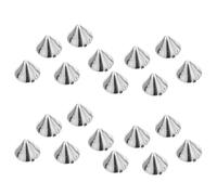 Genérico Remaches Cónicos Punk 300 Pcs Plata Cuentas Espaciadoras Ccb para Costura DIY Pulseras Bolsos Zapatos Accesorios de Manualidades