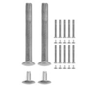 Genérico Remaches Metálicos para Abanicos Plegables, Pasadores de Reparación de Eje, Kit de Reemplazo 12 Piezas, Diámetro 3 Mm, Longitud 30 Mm, Accesorios para Mantenimiento de