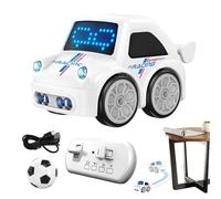 Genérico Remote Control Car - Smart Robot Toy Car | ABS Interactive Vehicle Rechargeable RC Toy LED Lights | Follow Escape Tracking Modes Kids Indoor Outdoor Play Gift Use