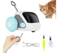 Genérico Remote Control Cat, Smart Interactive Feather Animal Toys, Automatic Cat Exercise Toy, Strengthen Connection, Enrichment Toy for Most Cats and Kittens, 3.31x2.91x2.68 Inches