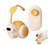 Genérico Remote Control Cat Toy, Electric Kitten Teaser, Interactive Pet Toy, Smart Moving Plaything for Cats, Games for Small & Big Pets, Indoor Entertainment, Fun Cat, 2.87x2.52x3.82 in