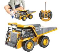 Genérico Remote Control Excavator Dump Truck - Light Sound Rechargeable Battery, Home Play Christmas, Realistic Working Metal Components, Electronic Toy Vehicle Collection