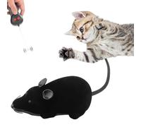 Genérico Remote Control Mouse Cat Toy - Rechargeable Interactive Fake Rat Toy for Indoor Cats Dogs, New Four-Way Movements RC Mouse Toy & Chasing Prank (Black)
