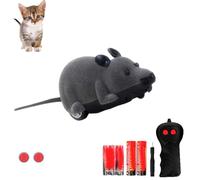 Genérico Remote Control Mouse Cats Toy, Realistic Remote Control Mouse for Cats, Cat Toys for Indoor/Outdoor Exercise， with Battery and Screwdriver (Gray)