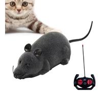Genérico Remote Control Mouse - Electronic Motion/Moving Toys For Cats, Remote Control Mouse Cat Toy | Realistic Squeaky Mice Cat Toy Battery Powered Mimics Motion of Real Prey Fun & Interactive Play