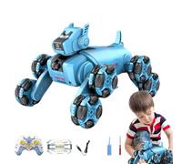 Genérico Remote Control Robot Dog - 858g Gesture Sensing Stunt Car | Interactive Smart Puppy Toy | 8WD Programmable | LED Light Music Pet, Rechargeable Companion Gift, Kids Indoor Outdoor Play