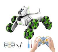 Genérico Remote Control Robot Dog - 858g Gesture Sensing Stunt Car | Interactive Smart Puppy Toy | 8WD Programmable | LED Light Music Pet, Rechargeable Companion Gift, Kids Indoor Outdoor Play