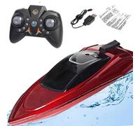 Genérico Remote Control Speed Boat for Kids and Adults, Fast Electric Racing Boat Toy with Waterproof Design, Versatile RC Boat for Pools Lakes Bathtubs, for Children’s Day and Outdoor Fun