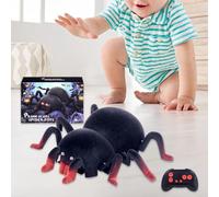 Genérico Remote Control Spider, Electronic RC Prank Toy, Robotic Spider Gift, Realistic Moving Legs Toys for Indoor Outdoor Play, Birthday Parties, Holidays, or Backyard Fun, 8.66 Inches, Black