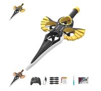 Genérico Remote Flying Sword, Flying Sword RC Glider, Lightweight Easy Fly RC Glider Outdoor Gift For Teens & Adults, 3-Speed Control, Lightweight Easy To Fly RC Gliders (Watch+Remote Control,Golden)