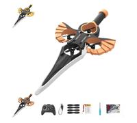 Genérico Remote Flying Sword, Flying Sword RC Glider, Lightweight Easy Fly RC Glider Outdoor Gift For Teens & Adults, 3-Speed Control, Lightweight Easy To Fly RC Gliders (Watch+Remote Control,Orange)
