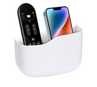 Genérico Remote Holder Wall Mount,Self Adhesive Controller Organizer | Space-Saving Remote Control Secure Holder With Adjustable Divider - For Wall Phone Bedside Bedroom Living Room Headset Key