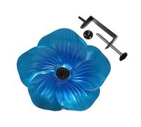 Genérico Removable Bird Bath Bowl For Railings | Iron Garden Fence Clamp-On Basin | Deck Patio Balcony Water Feeder | Outdoor Wildlife Drinking Station For Birds